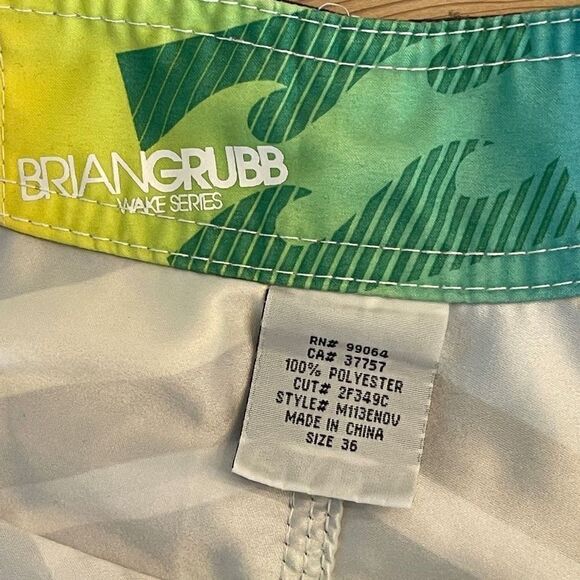 Billabong Board Shorts Men Surf Swim Trunks Brian Grubb Wake Series Size 36 - Picture 5 of 9